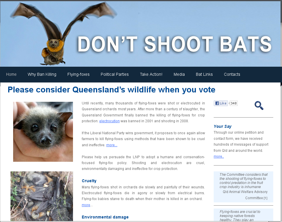 Don't Shoot Bats - Banner
